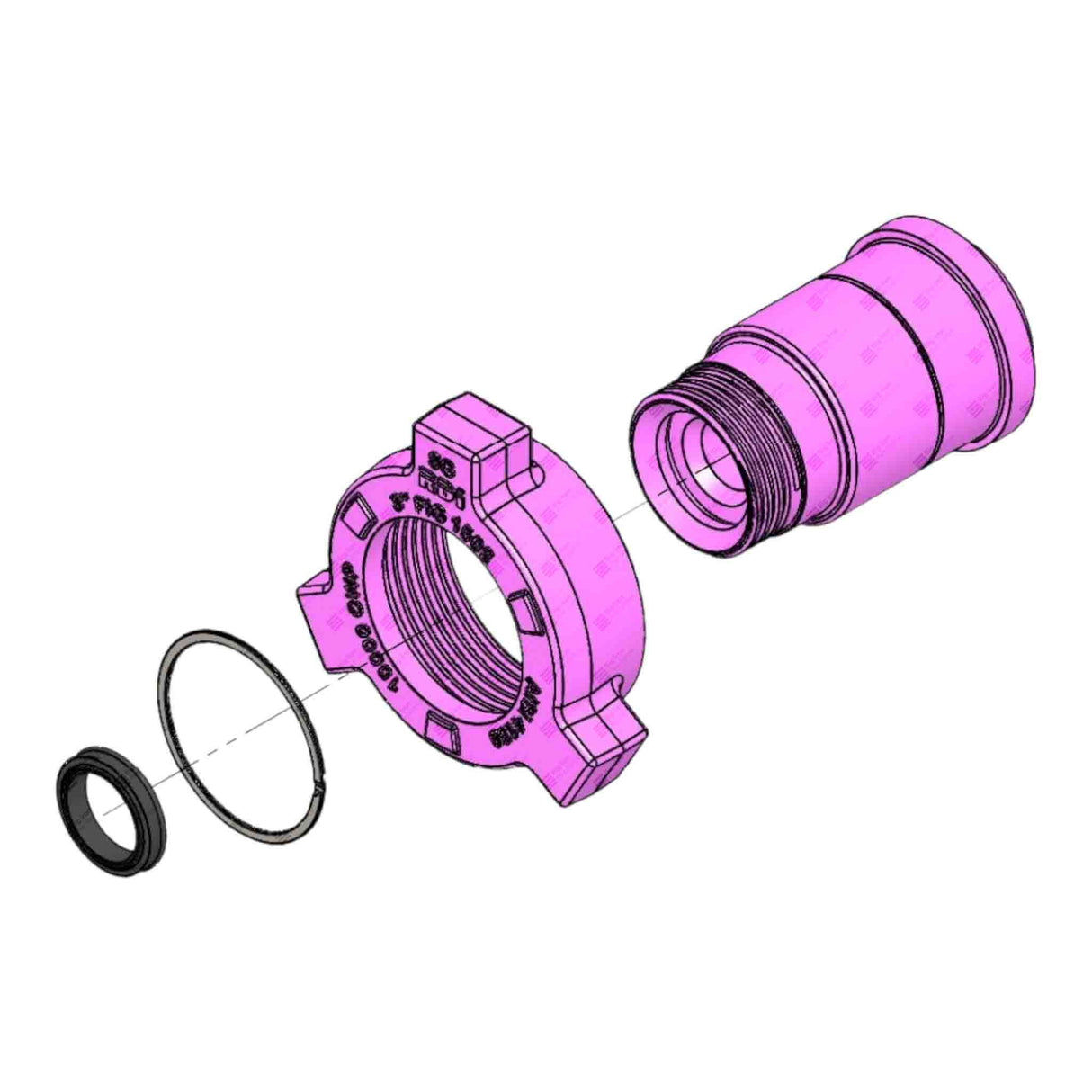 Crossover Union, 3” 1502 M x 2” 602 F, 6000 psi, Sour Service