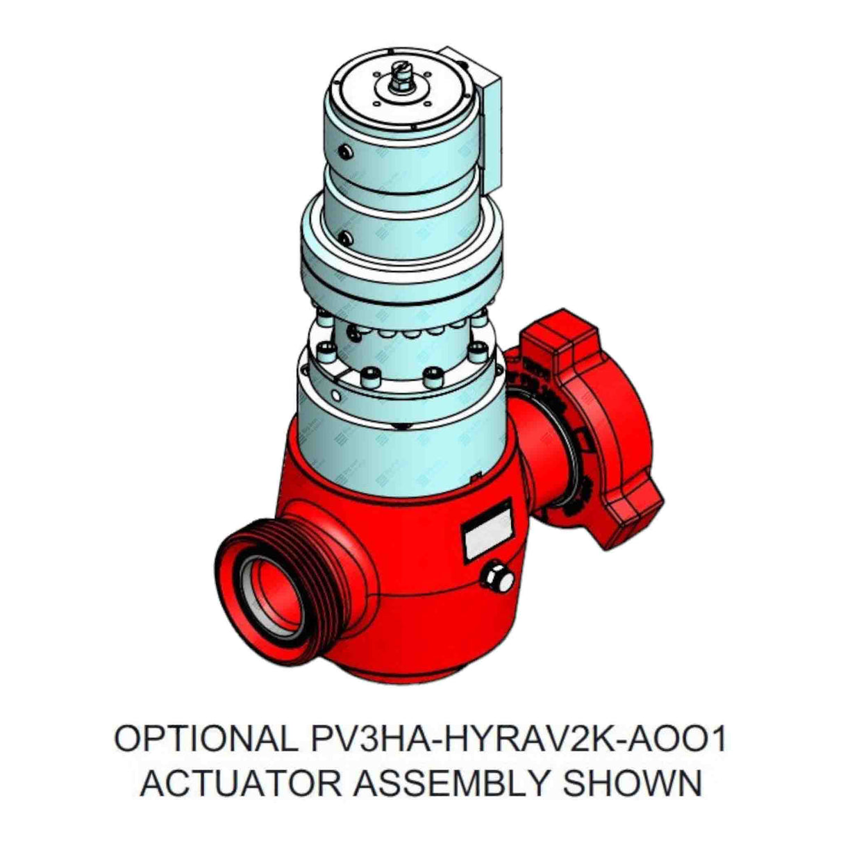 Plug Valve, Hydraulic, TE, 3" 1502 MxF, 15000 psi, STD Service